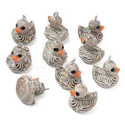 Halloween Opaque Resin Pendants RESI-K203-15-1