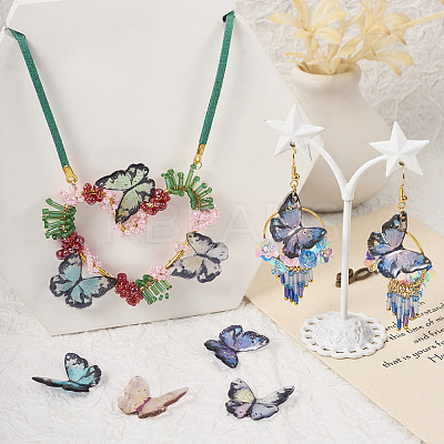 14Pcs 7 Colors Transparent Resin Pendants RESI-TA0001-94-1