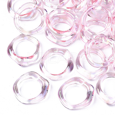 Transparent Resin Finger Rings RJEW-T013-001-E03-1