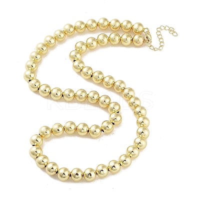 Brass Beaded Necklaces NJEW-L170-08B-G-1