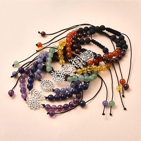 Chakra Jewelry BJEW-JB05503-1