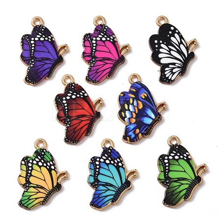 Alloy Enamel Pendants ENAM-B054-09G-1