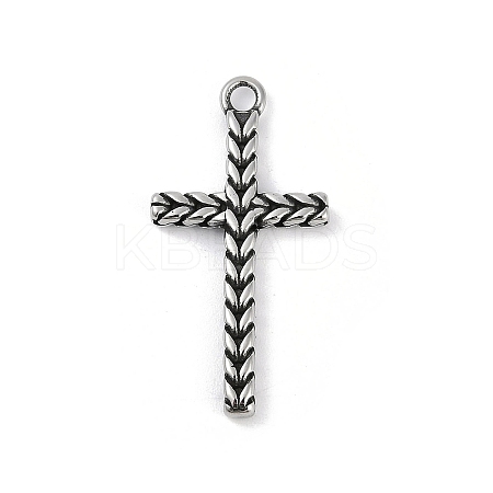 316 Surgical Stainless Steel Pendants STAS-G349-21AS-1