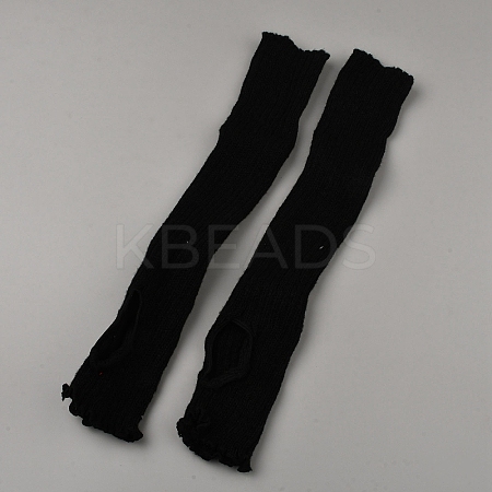 Acrylic Fiber Yarn Leg Warmers Socks AJEW-WH20064-45A-1