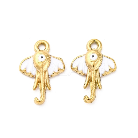 304 Stainless Steel Enamel Pendants STAS-B085-37G-02-1