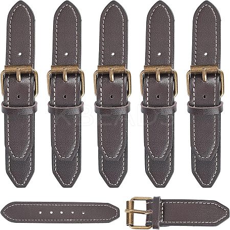 6Pcs Imitation Leather Toggle Buckle LS-FIND-FG0001-29-1