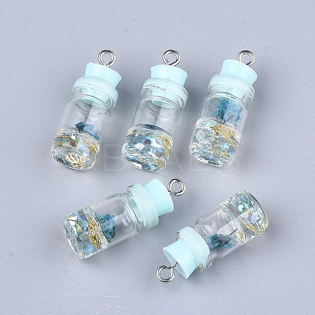 Glass Bottle Pendant Decorations LS-X-GLAA-S181-05B-1