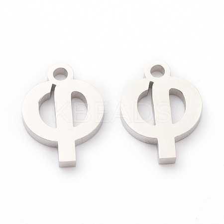 Non-Tarnish 304 Stainless Steel Charms STAS-G244-01F-1