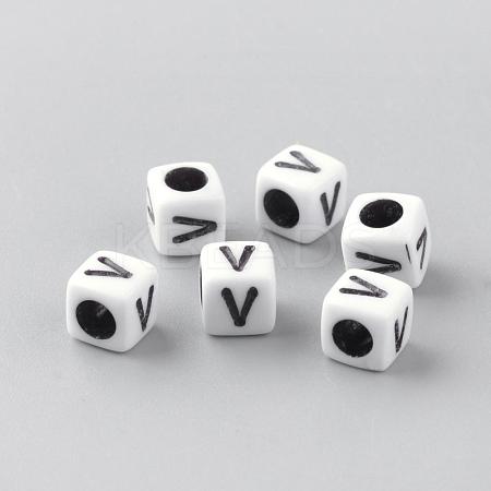 Opaque Acrylic Beads SACR-Q188-02V-1
