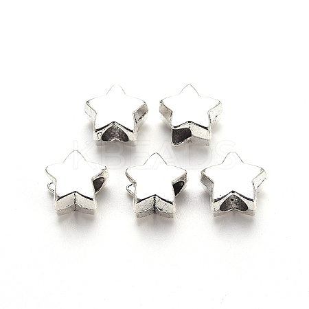 Tibetan Style Alloy European Beads LS-X-TIBE-N006-100AS-LF-1