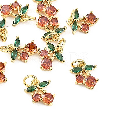 SHEGRACE Brass & Cubic Zirconia Charms XGRQ1R992-360G-1