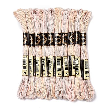 10 Skeins 6-Ply Polyester Embroidery Floss OCOR-K006-A23-1