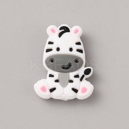 Animal Food Grade Eco-Friendly Silicone Focal Beads SIL-WH0021-05A-1