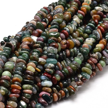 Natural Indian Agate Chip Beads Strands X-G-E271-106-1