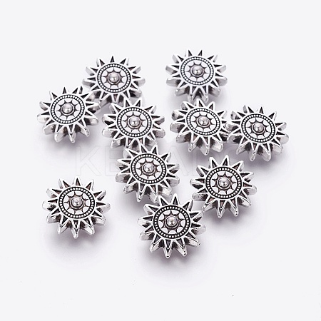 Tibetan Style Alloy Sun Beads LS-TIBEP-GC188-AS-NR-1