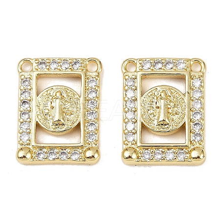 Brass Micro Pave Cubic Zirconia Pendants KK-S526-05G-B-1