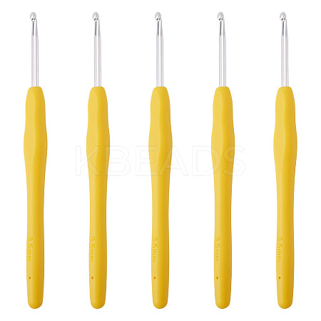 TPR Handle Aluminum Crochet Hook Needles TOOL-TA0001-13D-1