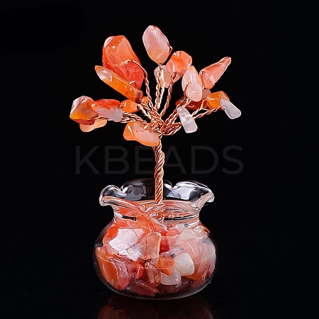 Natural Carnelian Chips Tree Decorations PW-WG17210-04-1