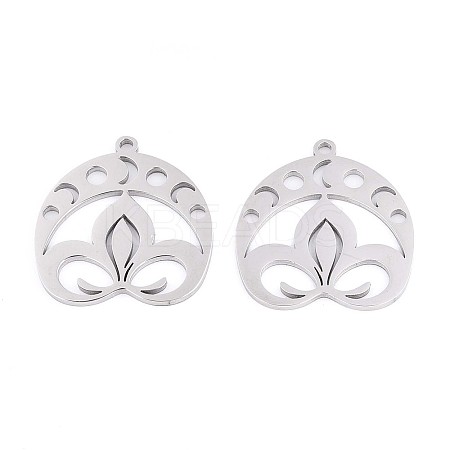 304 Stainless Steel Pendants STAS-N108-38P-1