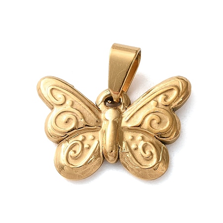 201 Stainless Steel Pendants STAS-U053-16B-G-1