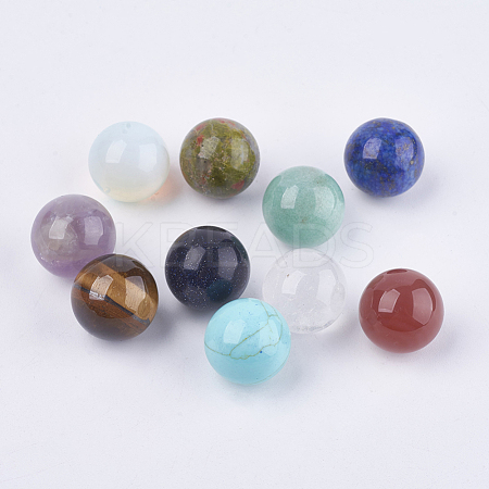 Natural & Synthetic Mixed Gemstone Beads G-H1536-M-1