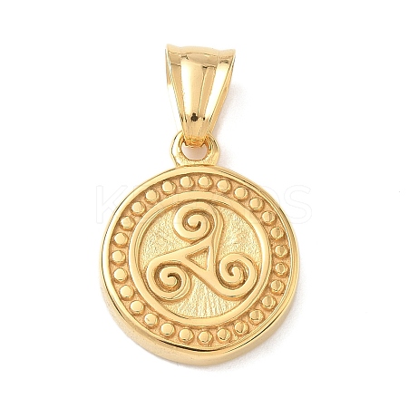 304 Stainless Steel Pendants STAS-D207-01G-1