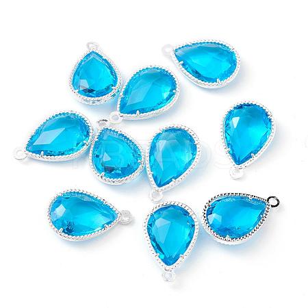 Glass Pendants GLAA-A037-G-02S-1