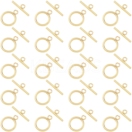 20 Sets 304 Stainless Steel Toggle Clasps STAS-BBC0008-07-1
