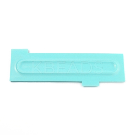 Plastic Baking Edge Dough Scraper and Cutter Pastry Spatulas AJEW-P077-08-1