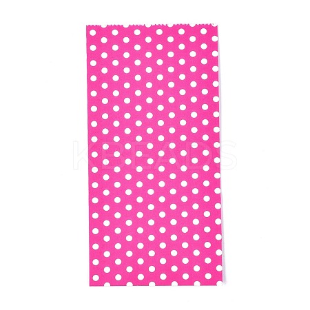 Eco-Friendly Polka Dot Pattern Kraft Paper Bags AJEW-M207-A01-05-1