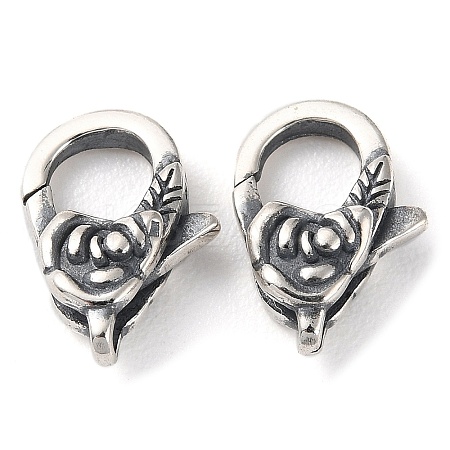 925 Thailand Sterling Silver Lobster Claw Clasps STER-D003-21AS-1