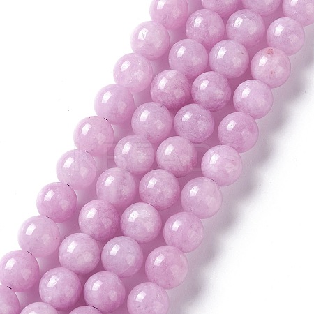 Natural White Jade Imitation Kunzite Beads Strands X-G-I299-F03-8mm-1