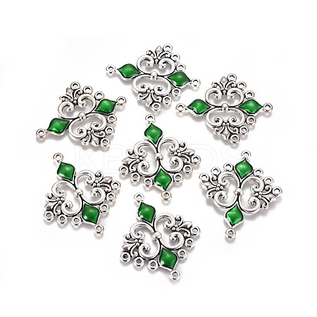 Alloy Enamel Chandelier Component Links X1-ENAM-EA9734Y-3-1