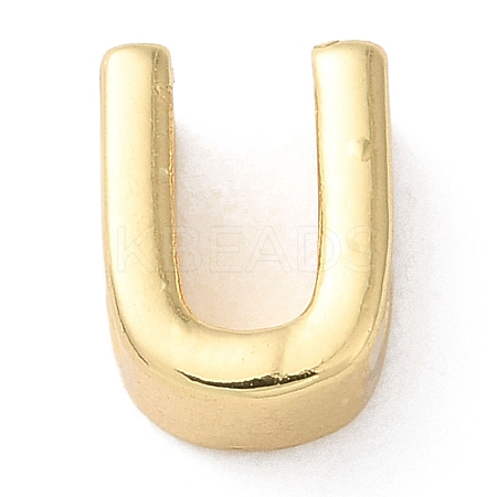 Rack Plating Brass Slide Charms KK-M254-15G-U-1