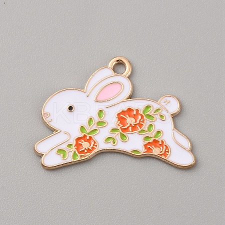 Alloy Enamel Pendants ENAM-CJC0004-40C-1
