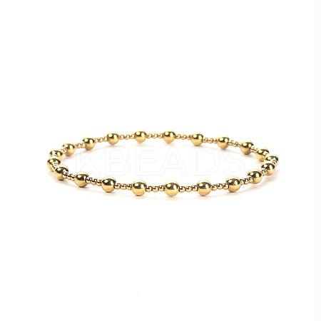 Classic Stainless Steel Ball Chains Stretch Bracelets for Women SB9710-1-1