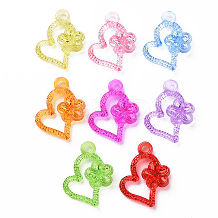 Transparent Acrylic Pendants MACR-N013-026-1