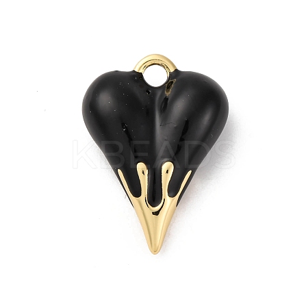 Brass Enamel Pendants KK-Q098-19G-A-1