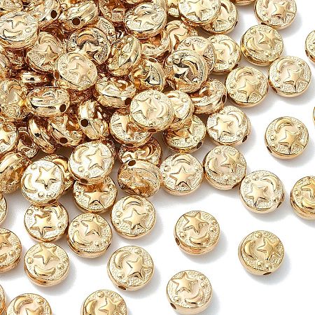 200Pcs Plating ABS Plastic Beads KY-YW0002-29-1
