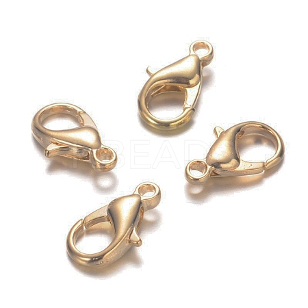 Zinc Alloy Lobster Claw Clasps E103-KCG-1