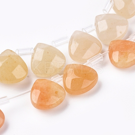 Natural Yellow Aventurine Beads Strands G-G821-09B-1