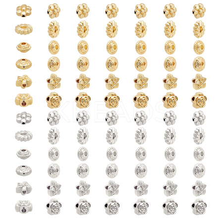 72Pcs 12 Style Alloy Beads FIND-PH0003-15-1