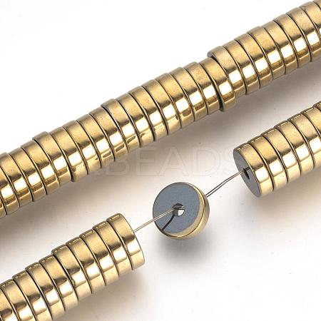 Electroplate Non-magnetic Synthetic Hematite Beads Spacers Strands G-Q486-75G-1