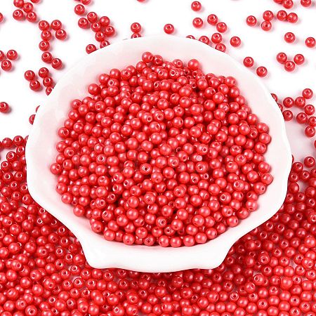 Opaque Baking Paint Glass Beads DGLA-T004-03L-1