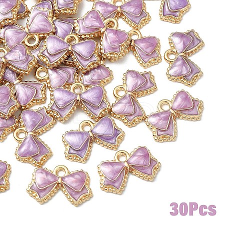 30Pcs Alloy Enamel Pendants ENAM-YW0006-09D-1