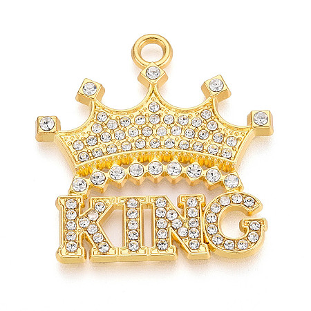 Alloy Rhinestone Pendants PALLOY-N182-13G-1