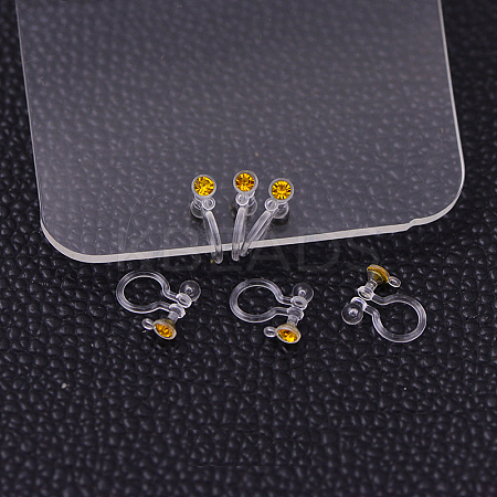 Plastic Clip-on Earring Findings X-KY-P007-M07-1