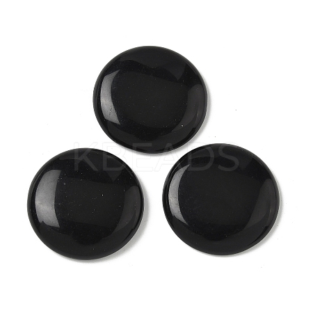 Natural Obsidian Cabochons G-C189-05A-1