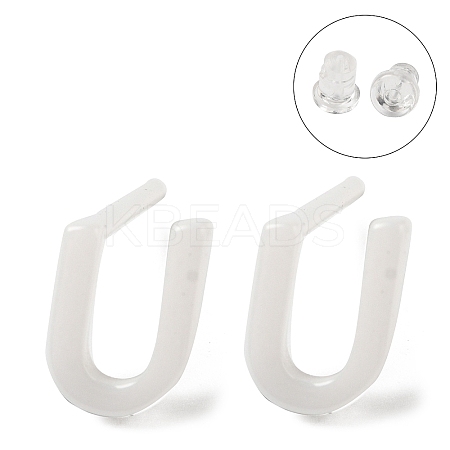 Hypoallergenic Bioceramics Zirconia Ceramic Stud Earrings EJEW-F340-04U-1