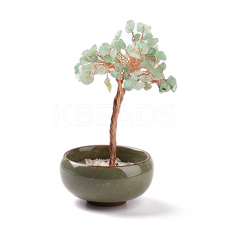 Natural Green Aventurine Chips Tree Display Decorations PW23051678531-1
